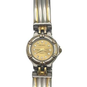 VTG Seiko 2906-0400 Womens Petite Watch 21mm - New Battery - WR Wrist Size 6